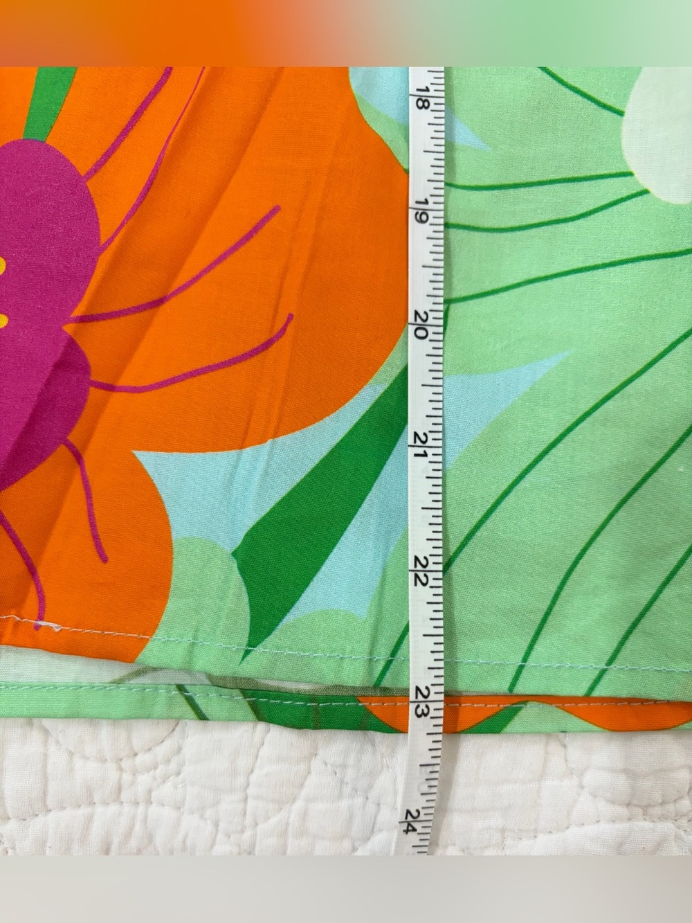 NWT SZ L Maude Vivante Vibrant Floral Top in Green, Orange & Magenta - Picture 6 of 7